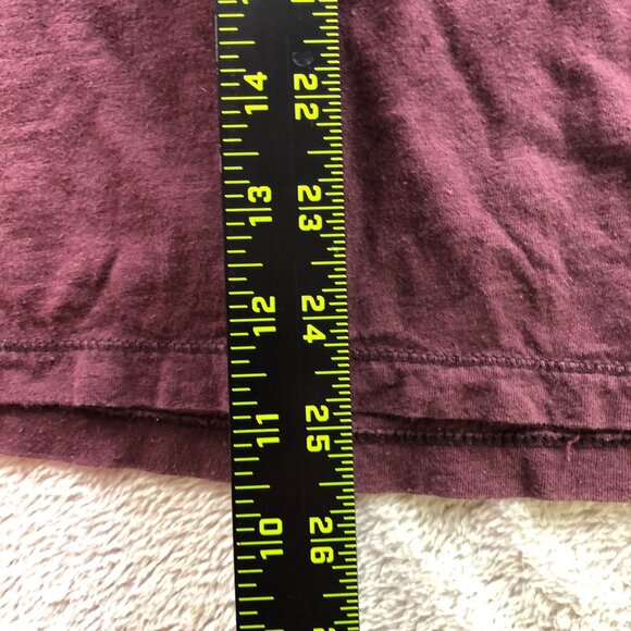 American Eagle Outfitters Men Legend T-Shirt Small Classic Fit Henley Casual Red - Picture 4 of 11